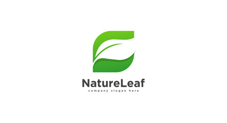Eco, Nature, Natural, Eco Friendly Logo design vector illustration.
