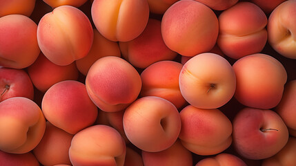 a pile of peaches