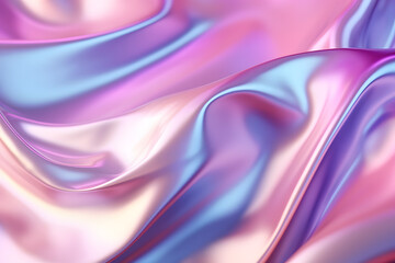 Abstract Liquid Wave Wallpaper: Creative Holographic Background