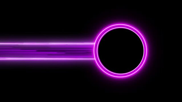 Fash charging neon line speed 4K Loop Animation Super Fast Speed ​​Line Side Background Flow. Super Fast Internet Technology Fiber Docsis blue and purple alpha looping