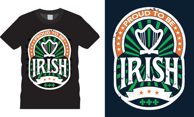 Irish Pride St. Patrick's Day T-Shirt Design for Celebrations