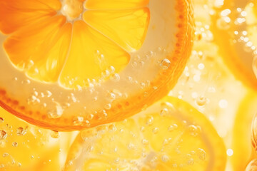 Citrus Sensation Close-Up Oranges Creating Textured Background