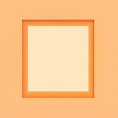 Pale Orange Square Background Surrounded by Darker Orange Border