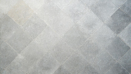 Fototapeta premium Pristine grey tiled floor in a diagonal pattern, exuding elegance and modernity. Ideal for backgrounds or interior design themes.