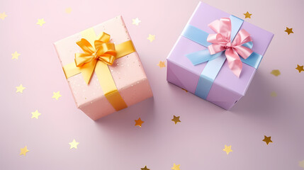 Obraz na płótnie Canvas Christmas gift box, birthday, anniversary, Valentine's Day and wedding gift box