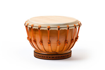 Play Tabla isolated on white background created with Generative Ai