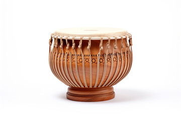 Play Tabla isolated on white background created with Generative Ai