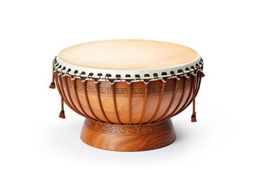 Play Tabla isolated on white background created with Generative Ai