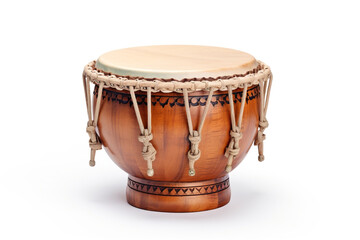 Play Tabla isolated on white background created with Generative Ai