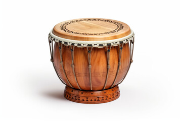 Play Tabla isolated on white background created with Generative Ai