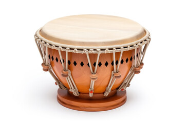 Play Tabla isolated on white background created with Generative Ai