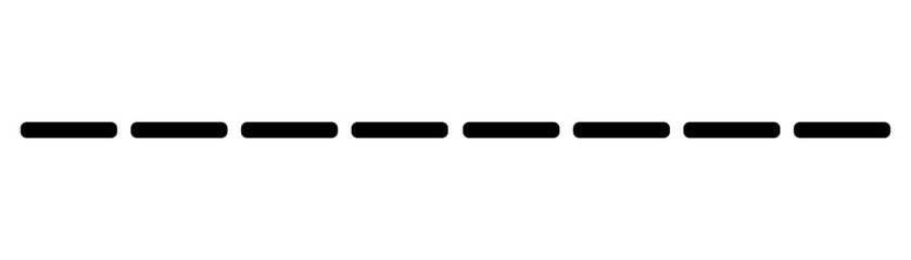 Horizontal Straight line, stripe series from thin to thick