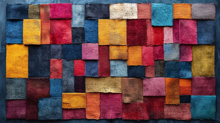 Colorful patchwork background
