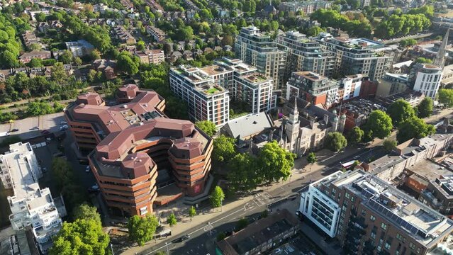 View of Uxbridge Road, Ealing Broadway, West London