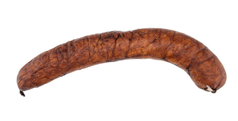isolated close-up photo of pork sausage