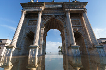 Fototapeta premium Arco della Pace in Milan, Italy