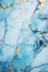 Blue and gold marble texture background. High resolution photo. Full depth of field.