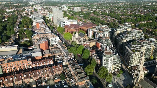 View of Ealing Broadway and West Ealing, London
