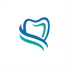 Dental Logo Design.Creative Dentist Logo. Dental Clinic Creative Company Vector Logo.