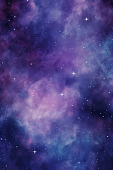 Fototapeta premium Galactic Nebula with Twinkling Stars Background for Displays, wallpapers, backgrounds