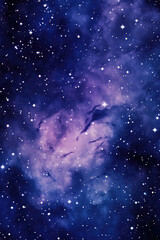 Obraz na płótnie Canvas Galactic Nebula with Twinkling Stars Background for Displays, wallpapers, backgrounds