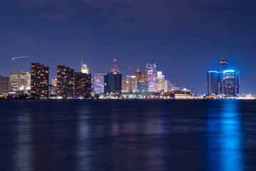 Fototapeta na wymiar Detroit Skyline