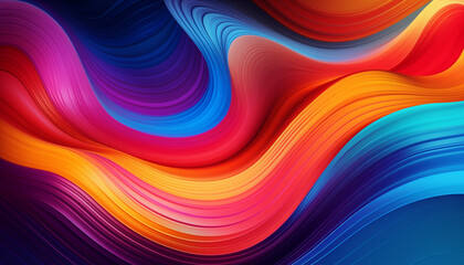 Obraz premium Abstract colorful waves wallpaper