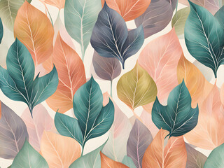 leaf-pattern-illustration-in-minimalist-style-suited-for-wallpaper-employing-pastel-colors