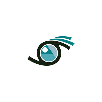 Creative Care Eye Concept Logo Design Template, Eye Care logo design Vector, Icon Symbol