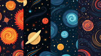 A Mesmerizing Pattern Inspired by Galaxies and Cosmic Elements