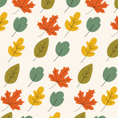 Autumn Background Illustration Tile Design