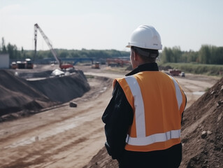 construction workers at work site