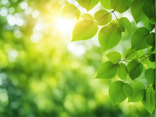 Closeup beautiful view of nature green leave