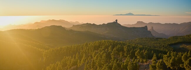 sunset in the canary islands