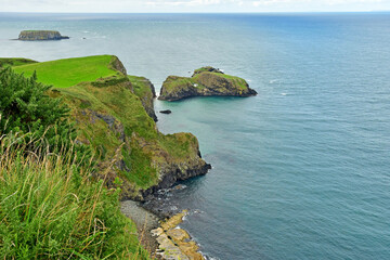 Portaneevey, Northern Ireland - september 15 2022 : seaside landscape