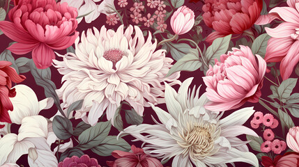 A Floral and Plant-Inspired Pattern in Fresh and Romantic Palettes