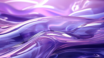 3d, transparent infinity design, abstract purple glass background with curvy glass. Simple modern minimalist wallpaper, Generated AI