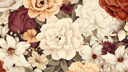 A Floral and Plant-Inspired Pattern in Fresh and Romantic Palettes