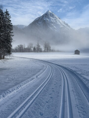 Winterlandschaft im Bregenzerwald, Österreich