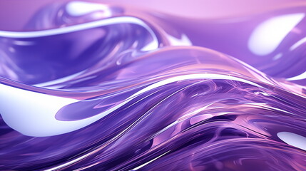 3d, transparent infinity design, abstract purple glass background with curvy glass. Simple modern minimalist wallpaper, Generated AI