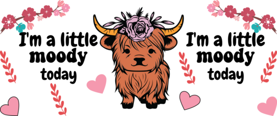 Highland cow Libbey can glass wrap 16 OZ svg png,  Highland cow can glass wrap svg png, Highland cow cactus floral Libbey can glass wrap svg