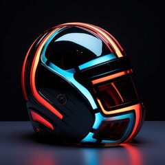 futuristic football game helmet