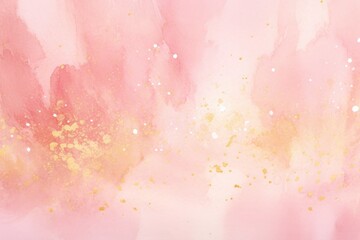 Fototapeta premium Soft and romantic watercolor texture with a delicate gold splash, abstract watercolor background with space
