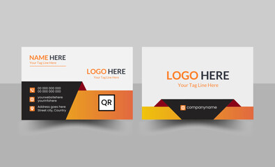 Simple Business card, Vector illustration. Creative And Clean Business Card Design Template, Visiting Card.