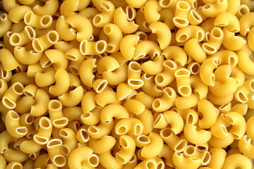Texture of dry pasta before cooking.