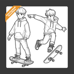 children illustration for drawing book