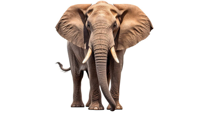  African elephant on transparent background