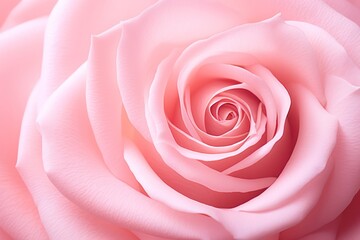 pastel pink rose bud closeup valentines day banner