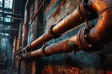 old rusty pipes