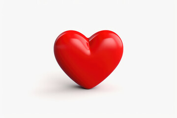 3d realistic red hearts. wedding marriage ceremony and Valentine's Day celebration concept. 3d render illustration.